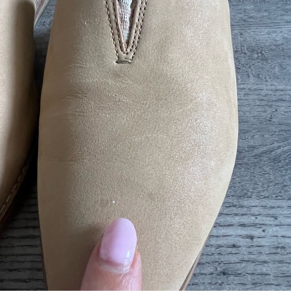 Sperry Tan Leather Slip-On Mules Shoes Almond Toe Womens Size 9.5 - Picture 5 of 8